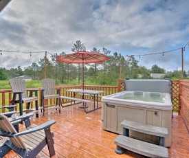 Rustic Benezette Cabin with Porch, Hot Tub and Fire Pit