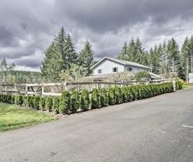 Eatonville Farmhouse with Fire Pit and Gazebos!
