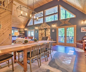Modern Alpine Cabin with Hot Tub and Game Room!