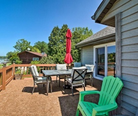 Family Home with Deck, Yard, Dock on Rock River!