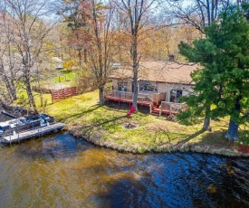 Remodeled Rice Lake Hideaway Home with Dock and Deck
