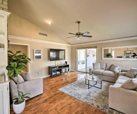 Contemporary Retreat with Patio about 1 Mi to Beach