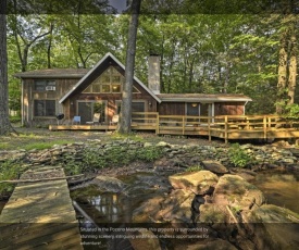 Poconos Secluded Vacation Home on Stream-Mins to Camelback