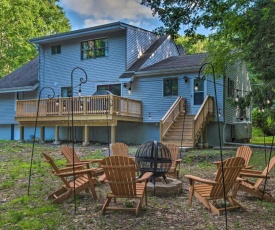 Poconos Home Hot Tub, Fire Pit and Lake Access