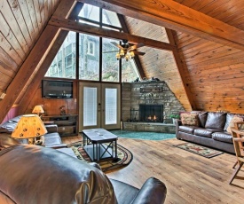 A-Frame Gatlinburg Cabin with Deck and Private Hot Tub