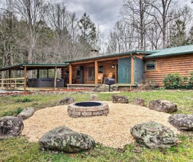 Creekside Cabin with Hot Tub, Fire Pit and Game Room!