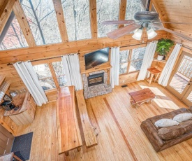 Eden's Way Retreat Pool Table Heart Shaped Jetted Jacuzzi Located close to Pigeon Forge Gatlinburg