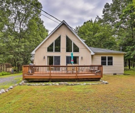 Poconos A-Frame Home with Pool Table and Lake Access!