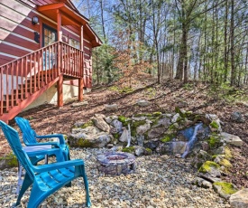 Cabin with Waterfall and Hot Tub, 1 Mi to Parkway