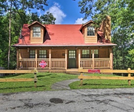 Pigeon Forge Log Home with Hot Tub Less Than 2 Miles to DTWN!