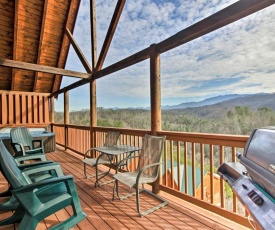 Smoky Mountains Cabin with Hot Tubs and Views!