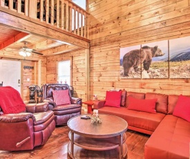 Cabin with Hot Tub and Game Room, Less Than 7 Mi to Main Strip!
