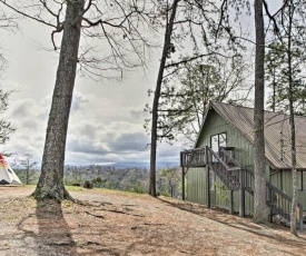 Camp Themed Sevierville Cabin with Hot Tub and Teepee!