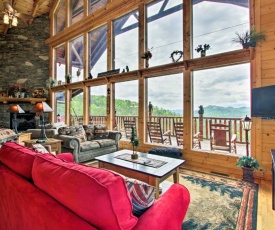 Expansive Sevierville Cabin with 2 Decks and Hot Tub!
