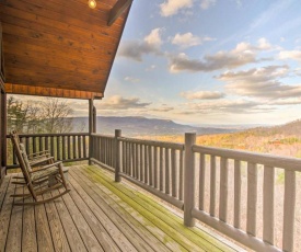 Great Smoky Mtns Rustic Cabin with Views and 2 Decks!