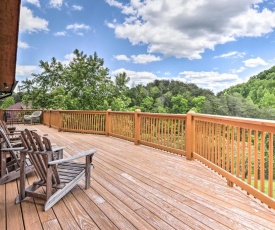 Log Cabin with Multi-Level Deck - 5 Mi to Dollywood!