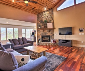 Luxe Cabin with Covered Pool and Smoky Mountain Vistas!