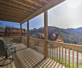 Smoky Mtn Log Cabin with Hot Tub and Panoramic Views!