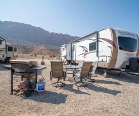 FunStays Glamping RV Rockwood Setup Site 2
