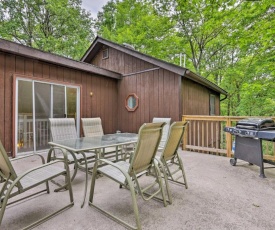 Cabin with Fire Pit and Decks - Walk to Lake Harmony!