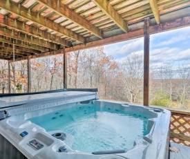 Lake Harmony Home with Hot Tub, Deck and Forest Views!
