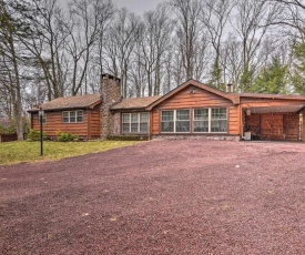 Rustic Lake Harmony Home with Fire Pit and Hot Tub!