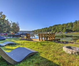 Waterfront Lake Harmony Home with Game Room!